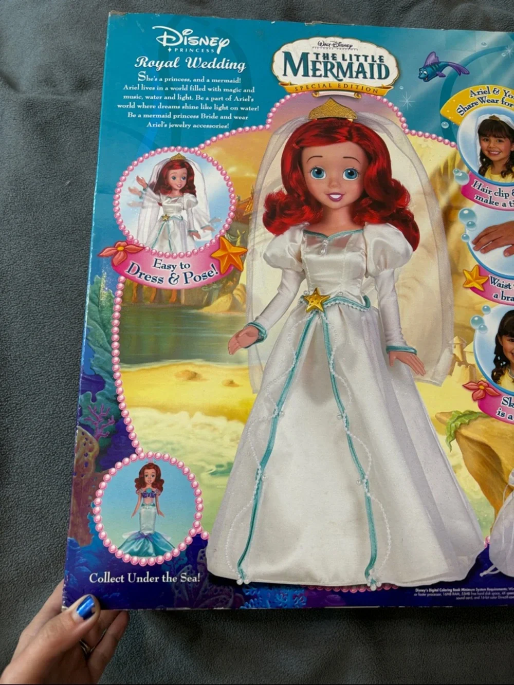 New! Disney The Little Mermaid Special Edition Royal Wedding 2006 doll